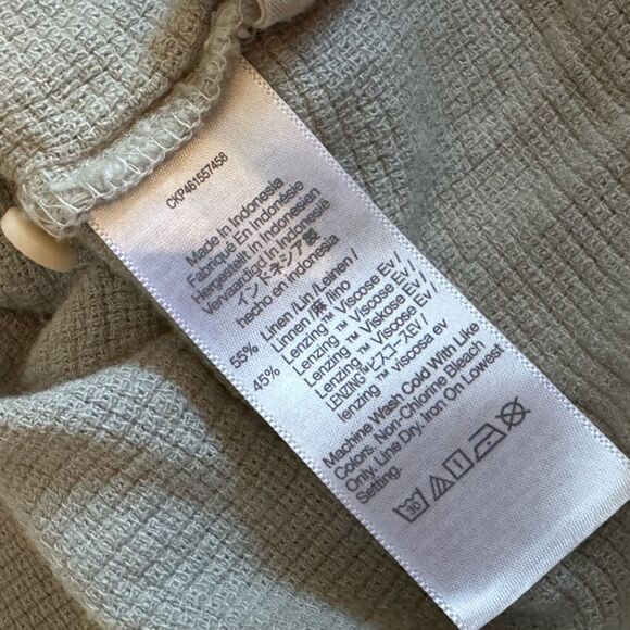 Madewell Breezewoven Beachside Shirttail Top in Ashen Sage L - Picture 5 of 7